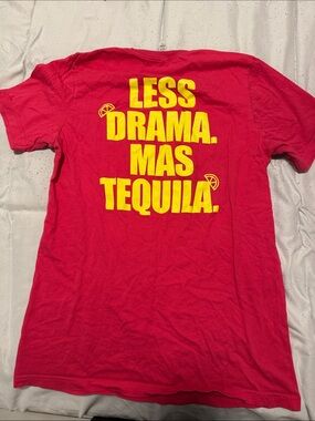 Gildan Red T-Shirt with Yellow Tequila Slogan